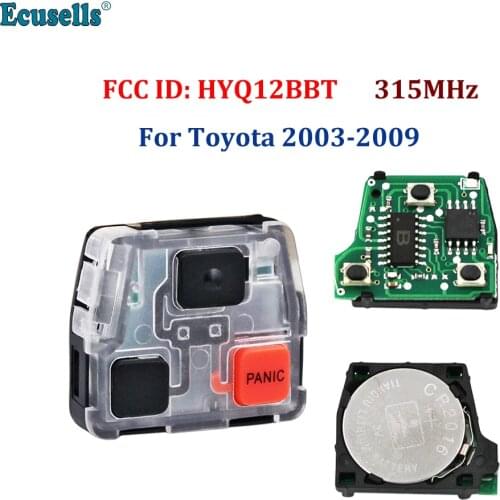 3 Button ASK 315MHz Remote Key Board with Pcb for Toyota FJ Cruiser Land Cruiser 2003-2009 FCC ID: HYQ12BBT