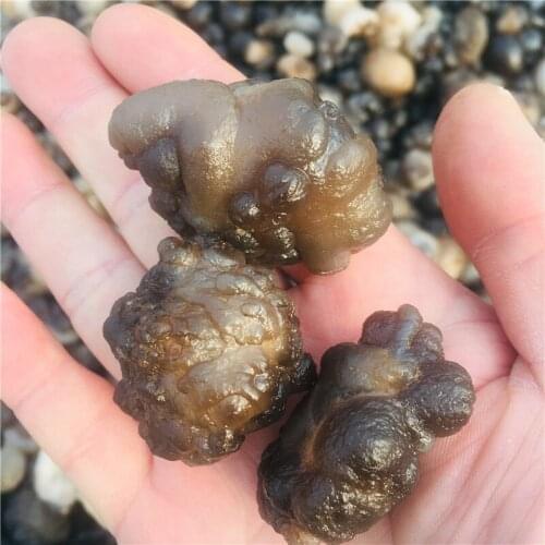 3pc Natural crystal agate stone specimen