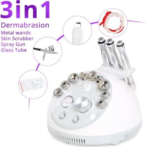 4 In 1 Dermabrasion Microdermabrasion Skin Scrubber Vacuum Skin Care Machine