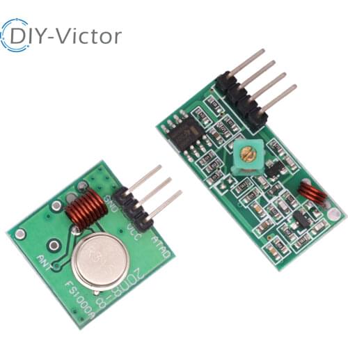 433 Mhz RF Transmitter And Receiver Module Link Kit For ARM/MCU WL DIY 315MHZ/433MHZ Wireless Remote Control for Arduino Diy Kit