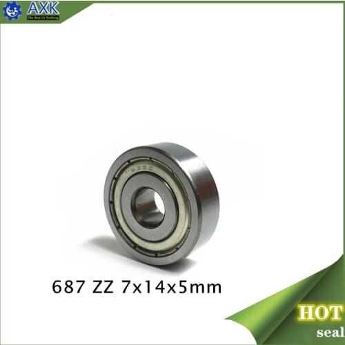 687ZZ Bearing ABEC-1 10PCS 7x14x5 MM Miniature 687Z Ball Bearings 618/7ZZ