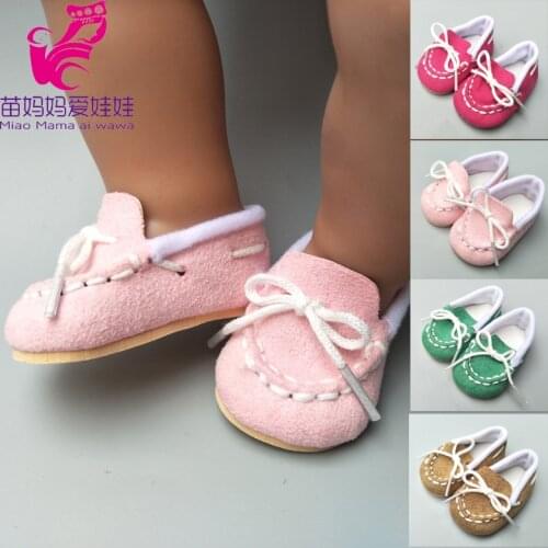 7cm doll shoes for 43cm Babies Doll Shoes sneackers fit For 18" Doll shoes girl toys present
