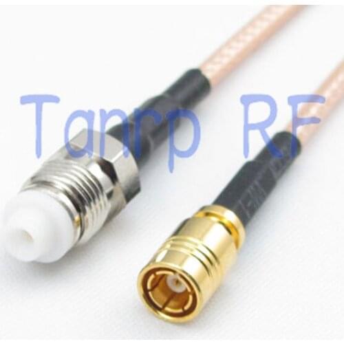 8in FME female jack to SMB female jack RF adapter connector 20CM Pigtail coaxial jumper cable RG316 extension cord