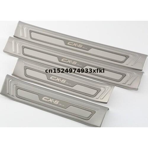 Car cover Auto parts High-quality stainless steel Scuff Plate/Door Sill fit For Mazda CX-5 20017 Car styling