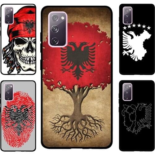 Albania Flag For Samsung S21 Ultra Note 20 Note 9 10 Case For Galaxy S10 S8 S9 Plus S10e S20 FE Coque