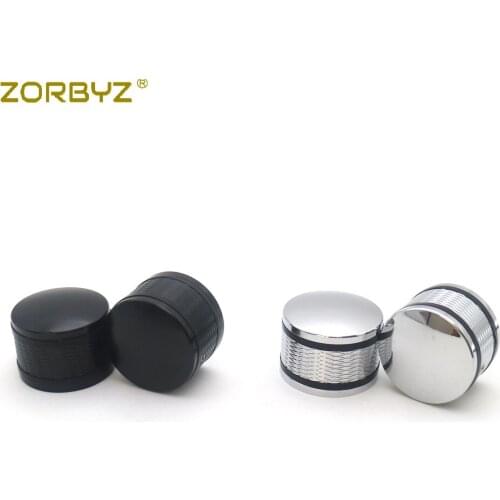 ZORBYZ Motorcycle Black / Chrome CNC Front Axle Cover Cap Nut For Harley Sportster 883 1200 Dyna Touring