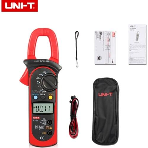 UNI-T UT203 UT 203 Digital Clamp Multimeter Ohm DMM DC AC Current Voltmeter 400A