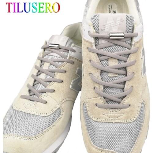 1Pair Elastic No Tie Shoelaces Stretched Lazy Round Shoe Lace Slip-on Shoelaces Elastic Quick Lock Laces Shoestrings