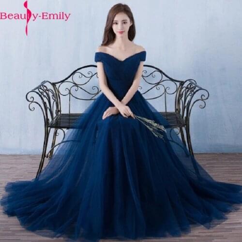 Beauty Emily Elegant Backless Long Royal Blue Evening Dresses 2021 Lace Up Party Maxi Dress Formal Prom Party Dresses