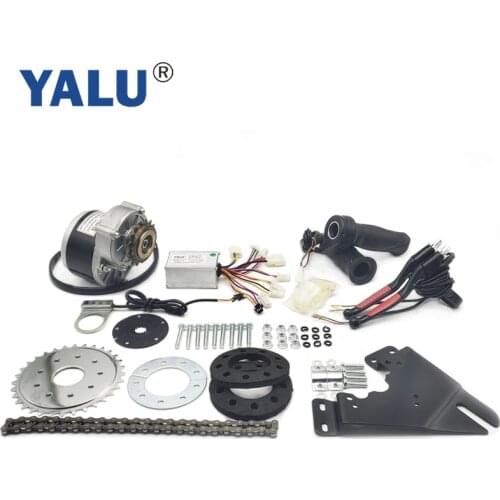 YALU 24V 250W Left Freewheel Drive DIY Mountain Electric Bicycle Motor Kit With PAS Sensor and Rubber Part MY1016Z2 EBIKE Kit