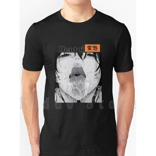 Lewd Face ( Hd Quality ) T Shirt Cotton Men Diy Print Cool Tee Lewd Hentai Lewd Face Lewd Mouth Hentai Lewd Horny Anime Anime