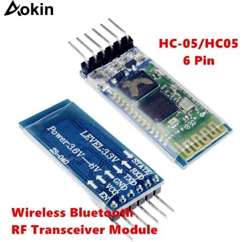 HC-05 6 Pin Wireless Bluetooth RF Transceiver Module for Arduino BT Serial Pass-Through Module HC05 Wireless Serial