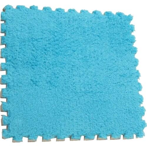 Patchwork Plush Foam Crawling Pad Puzzle Child Carpet Living Room Bedroom Floor Doormat