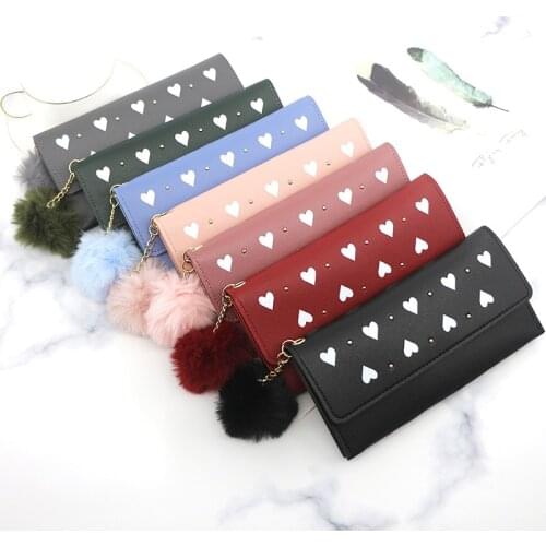 Fashion Womens Long Wallet Purses Tassel Coin Purse Card Holder Wallets Female Pu Leather Clutch