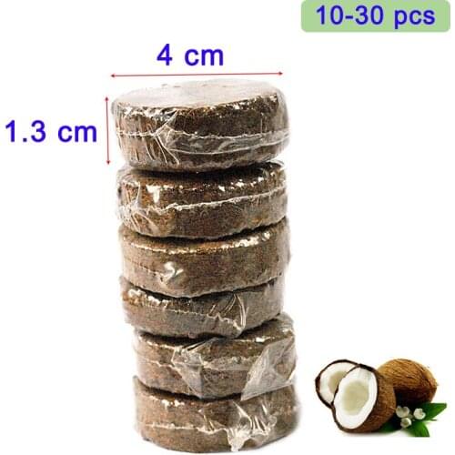 Natural Coir Pellets Compressed Plantation Soil Pith Growing Medium Coconut Peat Coco Fiber Plug Potting Fibre Dust Tortoise Bed