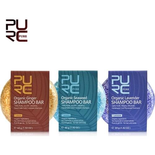 PURC Hot Sale 3pcs/set Natural Shampoo bar Set Handmade Cold Processed plant Solid Shampoo bar Dry Shampoo Soap Hair Care