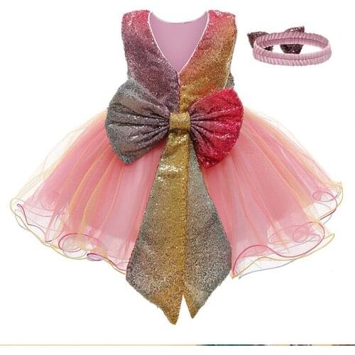 Clothes For Newborn 2021 New Girls Dress Lace Wedding Princess Dresses Baby Girls One Years Old Birthday Party Evening Dress