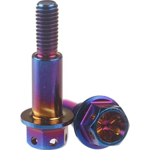 8 turn 6 step screw burnt titanium flange cap outer hexagon hollow cnc high precision motorcycle brake top pump upper pump