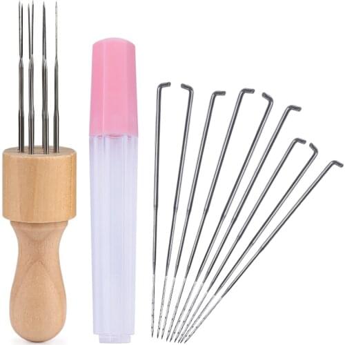 KAOBUY Wool Felting Needle DIY Handmade Felting Starter Kit Felt Pocked Needles Set Sewing Needles For Felting