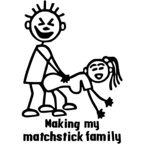 15*10.5cm MAKING MY MATCHSTICK Funny Vinyl Decal Sticker Funny Car Window Bumper Novelty JDM Drift Vinyl Decal Sticker