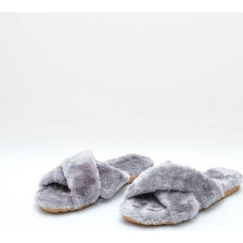 Womens Cross Plush Indoor Slippers women daily slippers, womens comfortable slippers home use