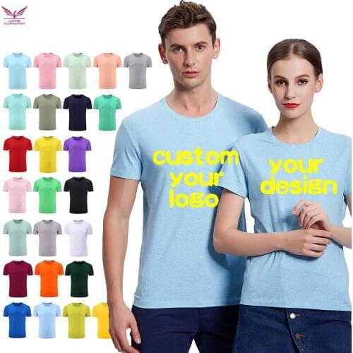 100% Cotton Mens Custom Tshirt 2021 Summer Casual Tshirt girlfriend boyfriend Custom T-shirt DIY Your Like Photo or Logo