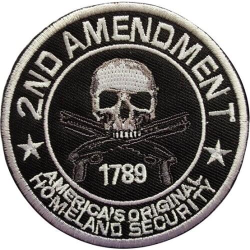 2nd Amendment American Soriginal Homeland Security Embroidered Badge Velcro Bag Tactical Outdoor Patches 1789 Clothes Stickers