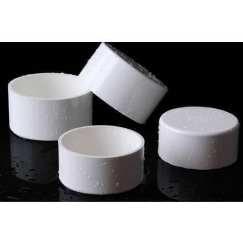 2pcs 75mm inside diameter plug PVC water supply pipe cap cover sleeve duct stuffy vessel caps covers plastic sleeves