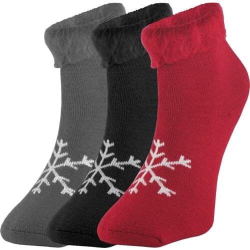 3 double Female Socks Female Socks Winterisation Thick Fold Socket Socks Hot Women Lady Sock Gift 3 Piece Set