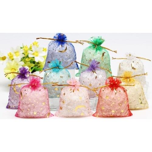 50pcs Candy Box Packaging Birthday Party Gift Box Wrapping 7*9cm,9*12cm,10*15cm,13*18cm Transparent Organza Bags Wedding