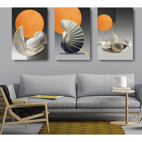 Abstract Retro Poster Home Decor Picture Nordic Canvas Painting Wall Art Luxury Minimalist Art Poster and Print for Living Room