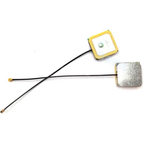 GPS BD GLONASS active combined ceramic outdoor positioning antenna 35dbi high gain IPEX IPX MHF4 interface 12cm length cable