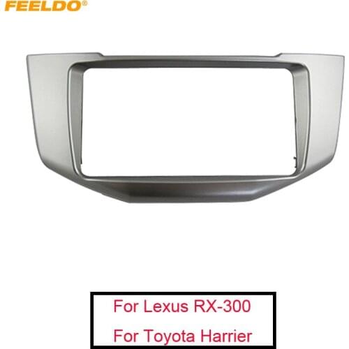 FEELDO 2Din Car Radio Fascia Frame for Lexus RX-300/330/350/400h Toyota Harrier CD/DVD Stereo Panel Adaptor Refitting Frame