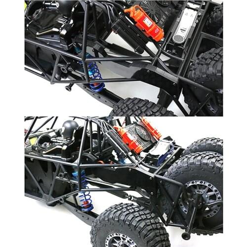 Car Rear Reinforced Bracket Pipe Frame Tail Strengthen Support Mount for LOSI SUPER BAJA REY 2.0 RC Model Car Accessories