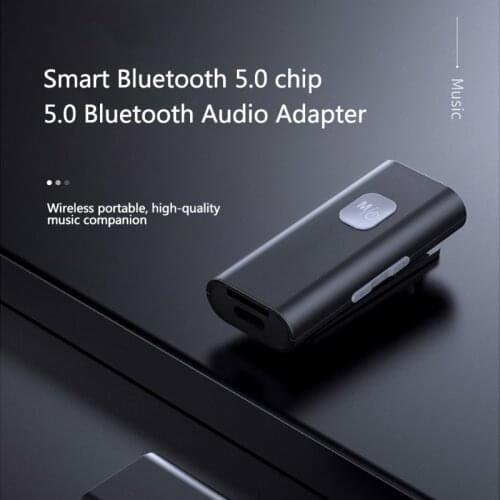 R58A 2 in 1 Bluetooth 5.0 Transmitter for Wired Headphones Hands-Free Calls 3.5mm AUX Adapter TF Card Music Receiver Stereo