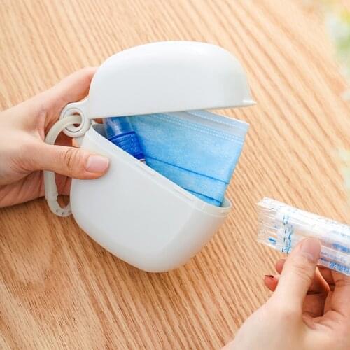 New Portable Masks Cotton Swabs Storage Box Cosmetics Jewelry Holder Case Data Line Organizer Wire Holder Container Box Tank