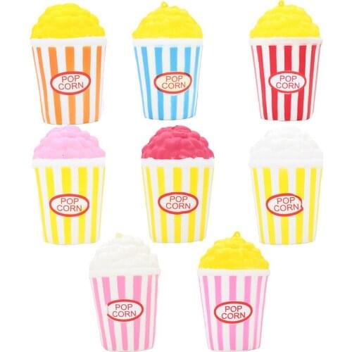 Squeeze Popcorn Cup Dwarf Slowly Rise Decompression Toy Creative Pinch Toy Kawaii Decoration Ornament Cute Decompression Toys