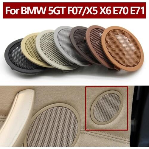 Interior Rear Door Small Round Tweeter Loudspeaker Cover For BMW X5 X6 E70 E71 E72 2007-2013 5 Series GT F07 2010-2017
