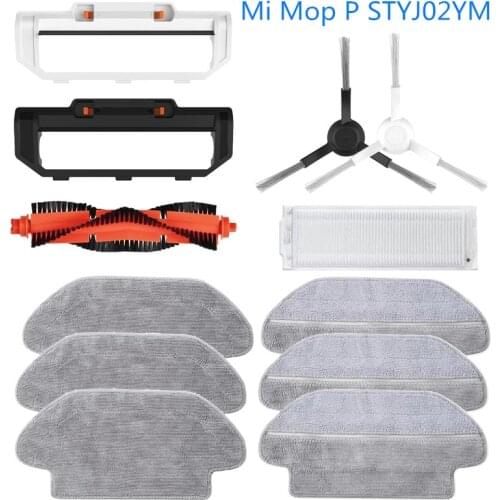 Suitable For Xiaomi STYJ02YM (Mi Robot Mop-P) Vacuum Cleaner Washable Components Black / White Brush Hepa Filter Mop Wheel