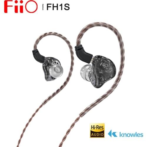FiiO FH1s Hi-Res 1BA+1DD(Knowles 33518,13.6mm Dynamic) In-ear Earphone IEM with 2pin/0.78mm Detachable Cable for Popular Music