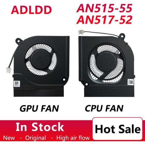 New orignal laptop CPU GPU Cooling Fan For for Acer Nitro 5 AN515-55 AN517-52 FML9 FMAQ DC5V 0.5A DFS5K223052836 EP