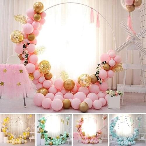 Ohoho Macaron Rainbow Balloon Garland Arch Kit 1st Birthday Party Decor Wedding Background Adult Metal Balloon Baby Shower