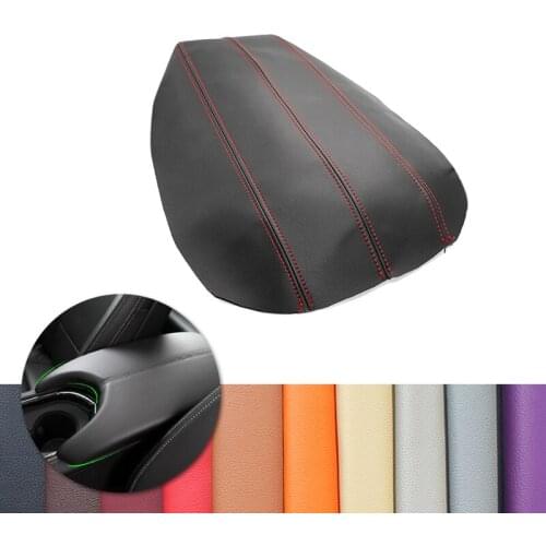 For Cadillac ATS 2013 2014 2015 2016 2017 2018 2019 Car Interior Center Control Lid Armrest Box Microfiber Leather Cover Decor