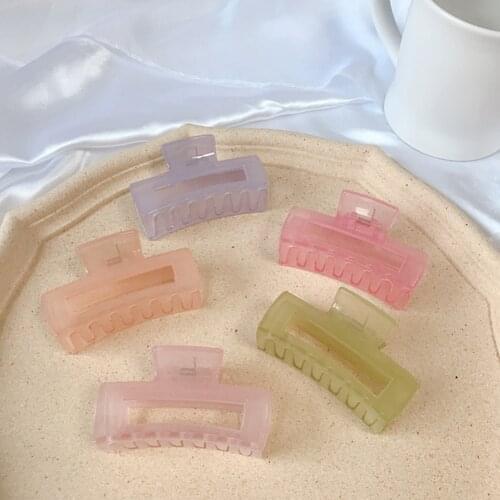 Transparent Hair Clips for Women Simple Claw Clip Large Geometric Hair Clips for Hair Girls Hair Clip Hair Accessories