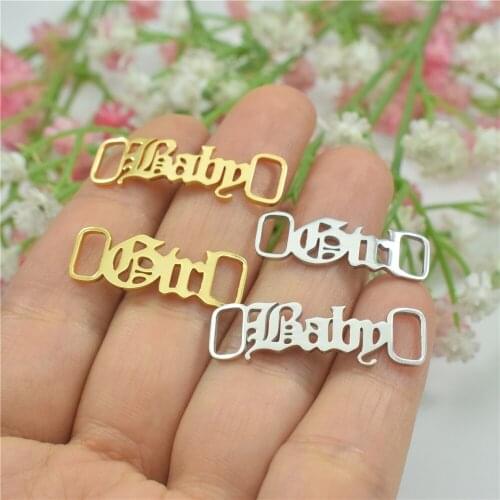 Stainless Steel Shoe Buckle Party Jewelry Fuk Off Shoe Tag Women Men Accessories Letter Gold Shoe Charms For Kids Gift