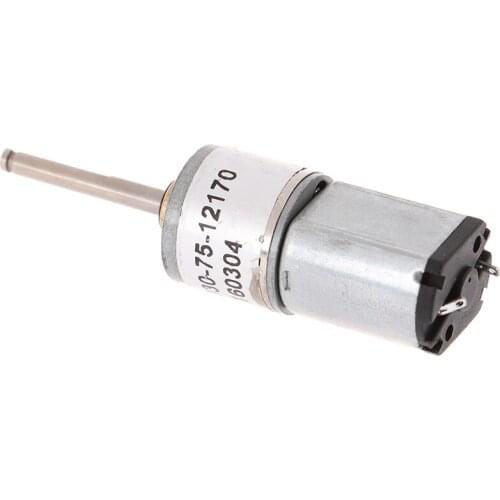 DC 6-12V Geared Motor Full Metal Gear Reducer with Brush Permanent Magnet Motor