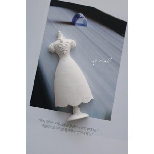 Retro embroidery hanger Silicone molds soap mold handmade skirt soap molds silica gel die skirt Aroma stone moulds candle mould