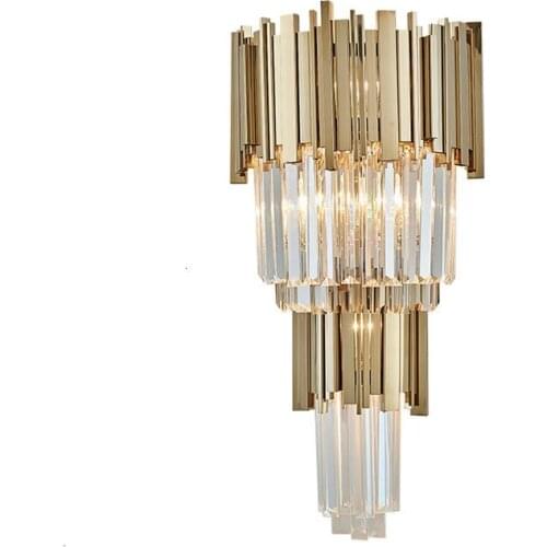 Nordic postmodern design sconces light Simple strip glass modern wall lamp Ins wind blue white gray glass wall lights for home