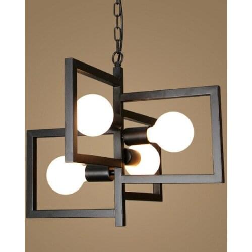 Nordic Individual Creative Lighting Living Room, Dining Room, Office Lighting, Bedroom, Studio, American Retro Iron Chandelier