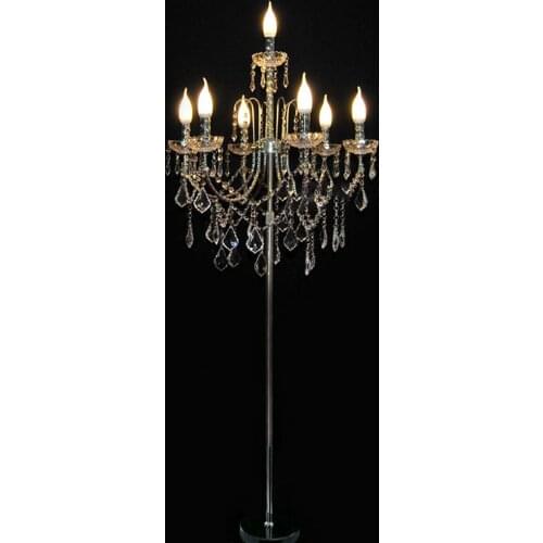 NORMICHY Modern Crystal Floor Lamp Living Room Lights Bedroom Lamps Crystal French Modern Stand Lights Crystal Abajur Cristal